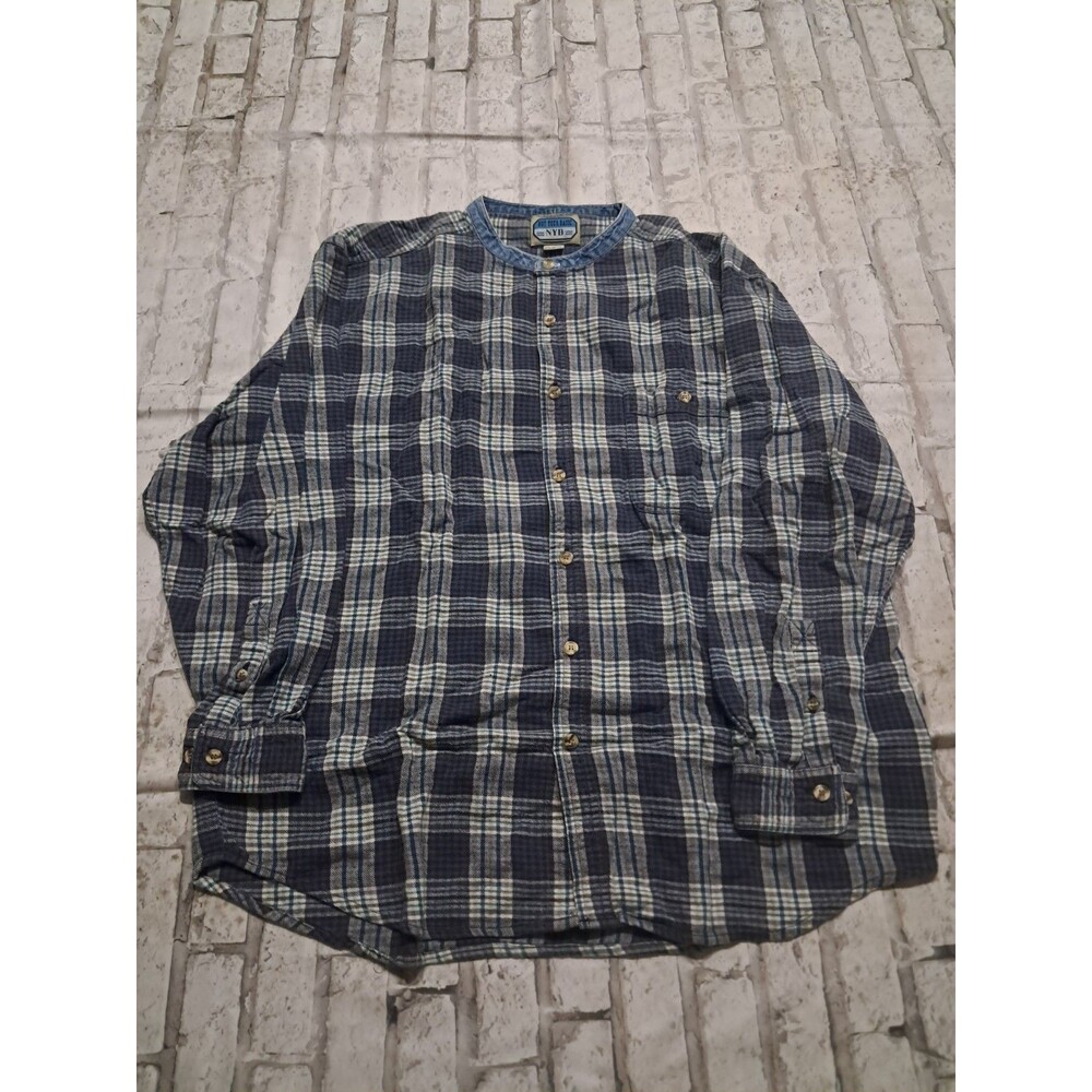Not your Basic NYB High Maintenance Men's Large Button Up Shirt Plaid
